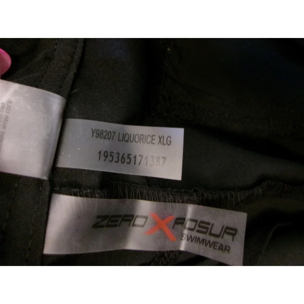 ZeroXposur Mens‎ Paddle Shorts Black Quick Dry UPF 50 Board Shorts Y98207 XL